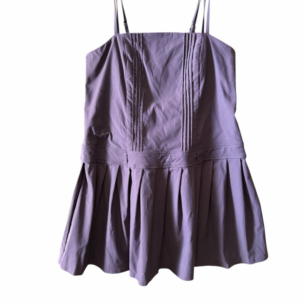 Target blue Pleated Mini Dress with Spaghetti Straps